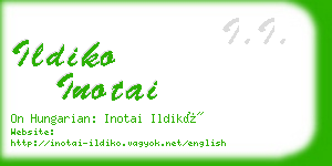 ildiko inotai business card